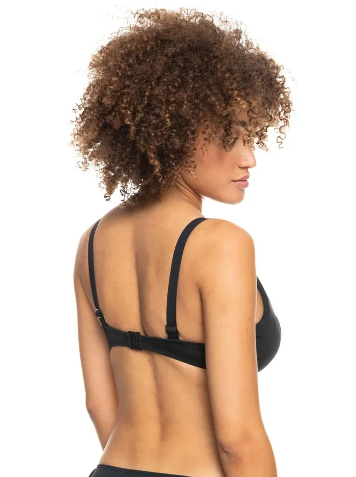 Roxy Bikini Tops Beach Classics Underwired DCup Bikini Top Anthracite 8211 Women