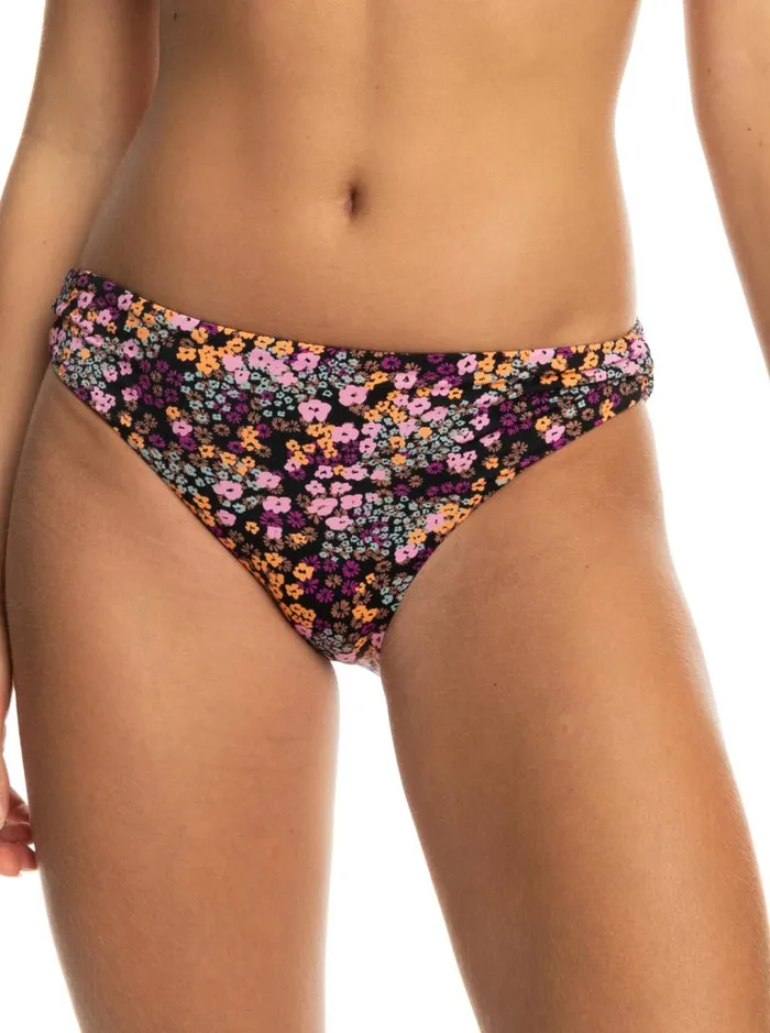 Roxy Bikinis Printed Beach Classics Hipster Bikini Bottoms Anthracite Floral Daze 8211 Women