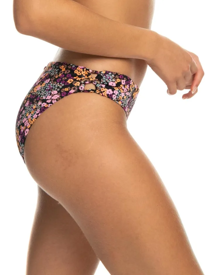 Roxy Bikinis Printed Beach Classics Hipster Bikini Bottoms Anthracite Floral Daze 8211 Women Roxy Bikinis Printed Beach Classics Hipster Bikini Bottoms Anthracite Floral Daze 8211 Women