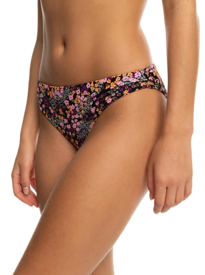 Roxy Bikinis Printed Beach Classics Hipster Bikini Bottoms Anthracite Floral Daze 8211 Women Roxy Bikinis Printed Beach Classics Hipster Bikini Bottoms Anthracite Floral Daze 8211 Women