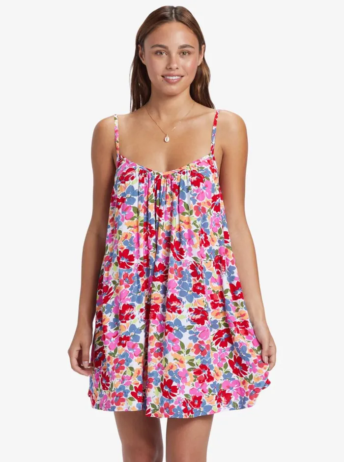 Roxy Cover Ups Summer Adventures Beach Dress Shocking Pink Bloomin Babe 8211 Women