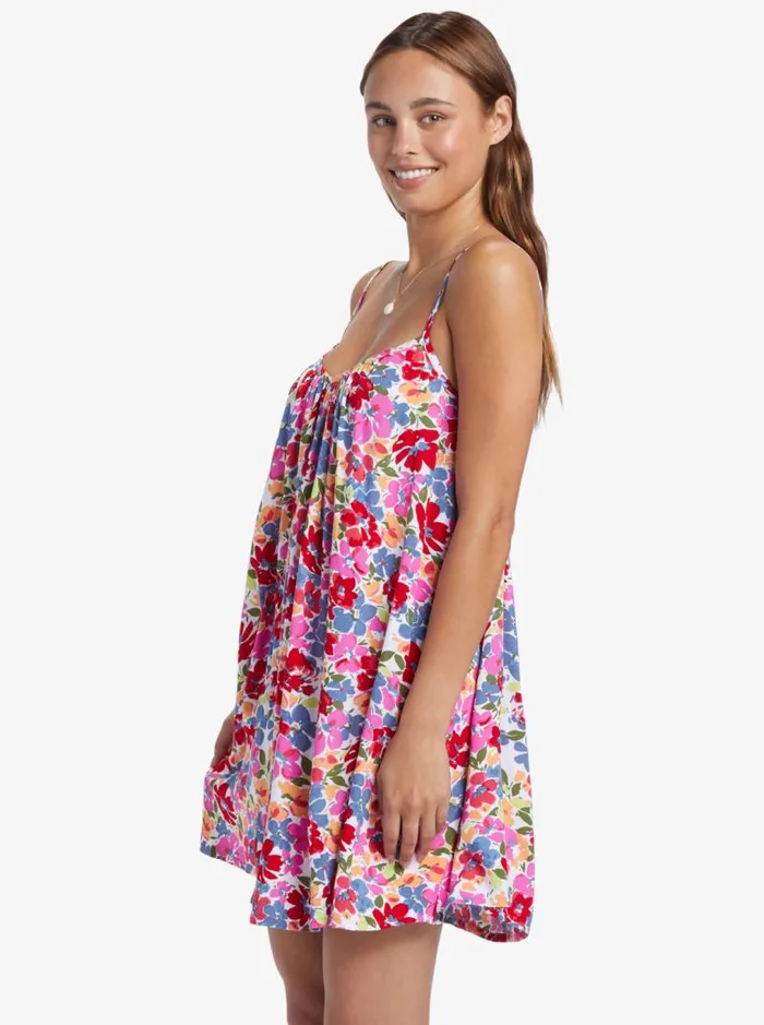 Roxy Cover Ups Summer Adventures Beach Dress Shocking Pink Bloomin Babe 8211 Women