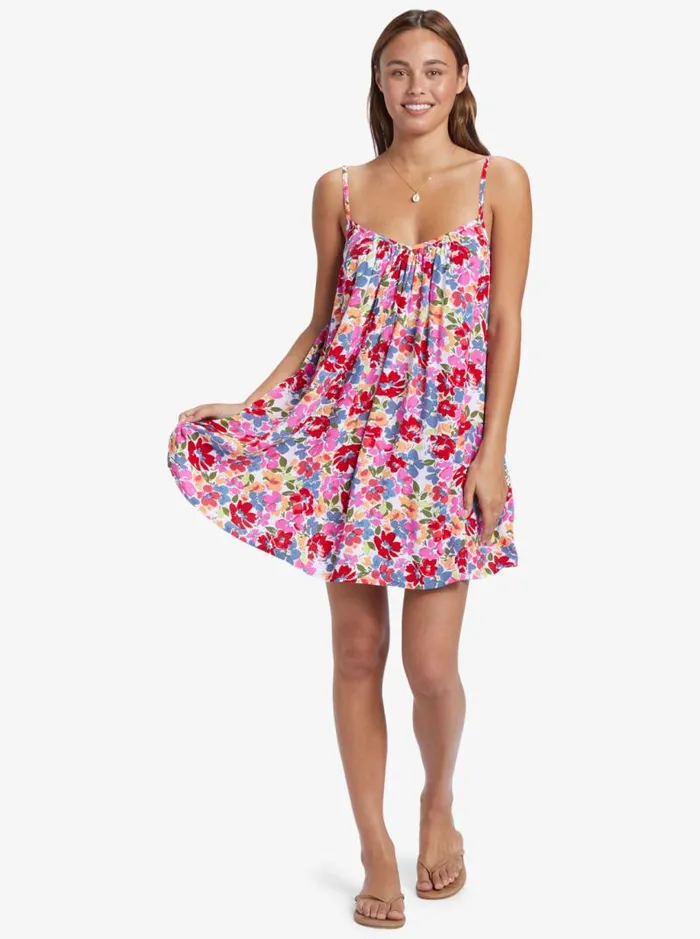 Roxy Cover Ups Summer Adventures Beach Dress Shocking Pink Bloomin Babe 8211 Women