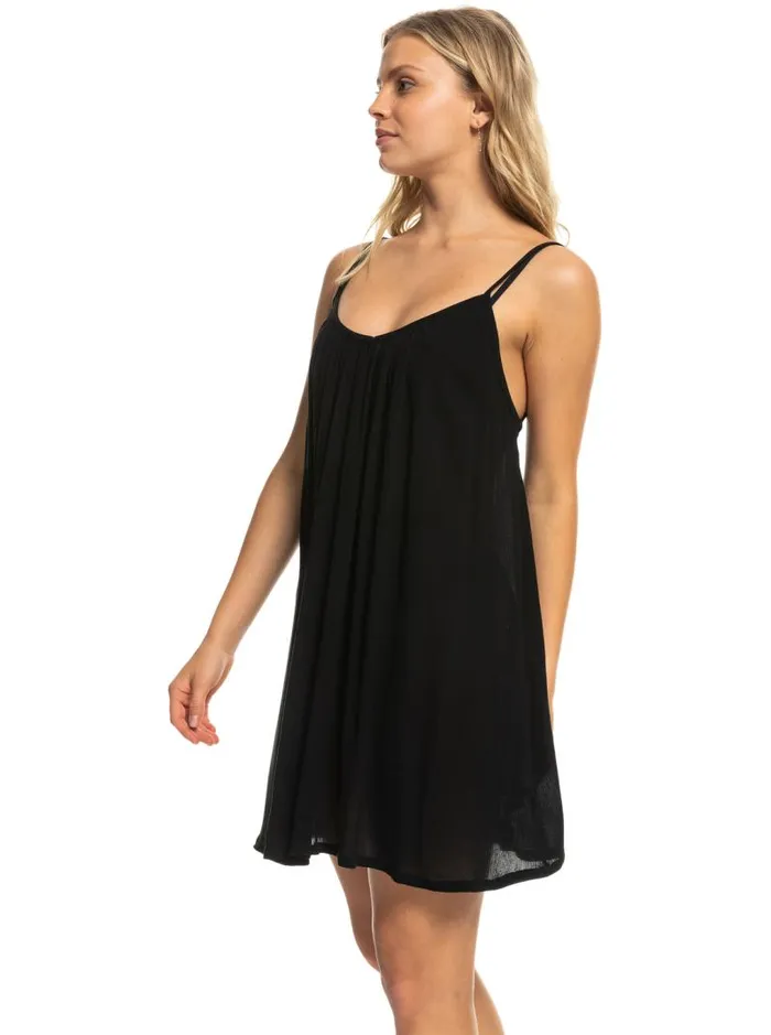 Roxy Cover Ups Summer Adventures Short Dress Anthracite 8211 Women Roxy Cover Ups Summer Adventures Short Dress Anthracite 8211 Women