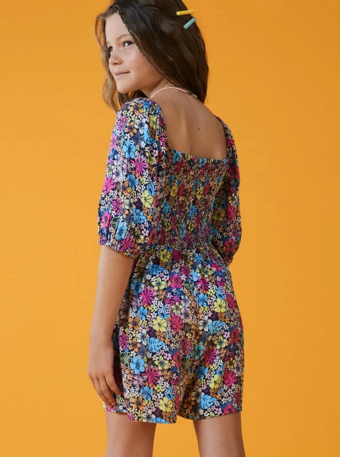 Roxy Dresses and Rompers A Friend Like You Romper For Girls Mood Indigo Tropical Rays 8211 Kids Roxy Dresses and Rompers A Friend Like You Romper For Girls Mood Indigo Tropical Rays 8211 Kids