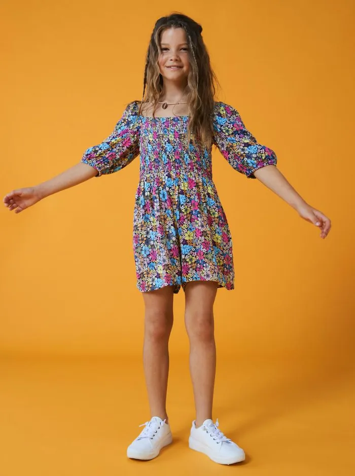 Roxy Dresses and Rompers A Friend Like You Romper For Girls Mood Indigo Tropical Rays 8211 Kids Roxy Dresses and Rompers A Friend Like You Romper For Girls Mood Indigo Tropical Rays 8211 Kids