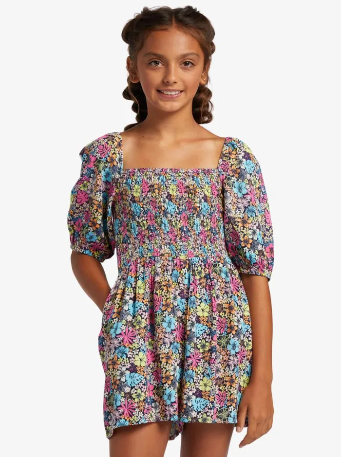 Roxy Dresses and Rompers A Friend Like You Romper For Girls Mood Indigo Tropical Rays 8211 Kids Roxy Dresses and Rompers A Friend Like You Romper For Girls Mood Indigo Tropical Rays 8211 Kids