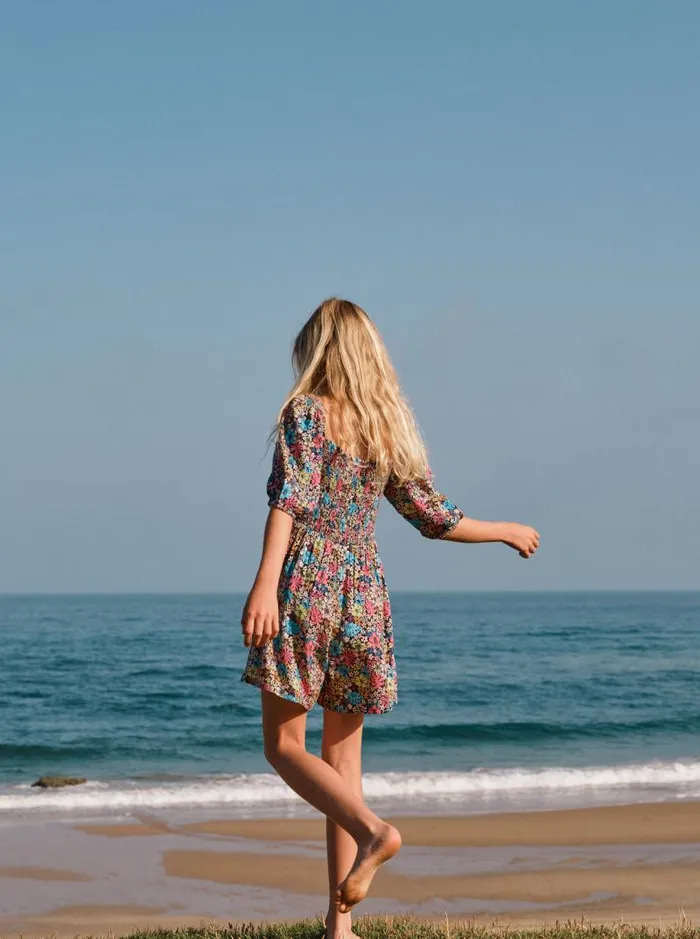 Roxy Dresses and Rompers A Friend Like You Romper For Girls Mood Indigo Tropical Rays 8211 Kids Roxy Dresses and Rompers A Friend Like You Romper For Girls Mood Indigo Tropical Rays 8211 Kids