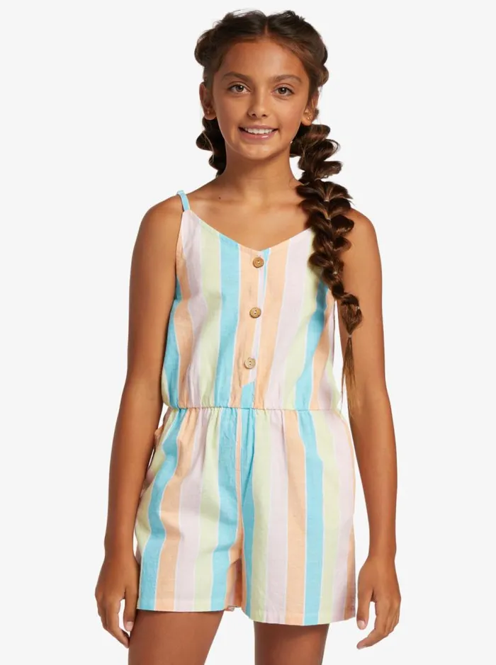 Roxy Dresses and Rompers Girl039s 416 A Whole New World Romper For Girls Bachelor Button Rainbow Rays 8211 Kids