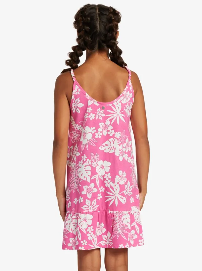 Roxy Dresses and Rompers Girl039s 416 The Good Direction Strappy Dress For Girls Shocking Pink Hello Aloha 8211 Kids