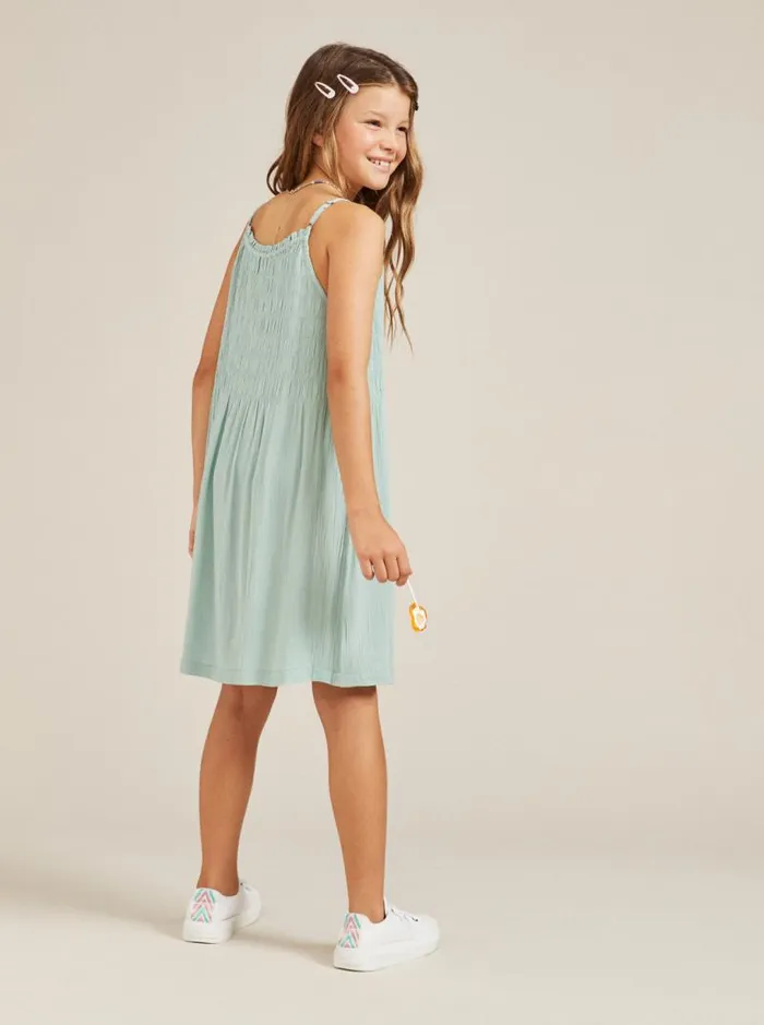 Roxy Dresses and Rompers Girls039 416 Look At Me Now Strappy Dress Blue Surf 8211 Kids