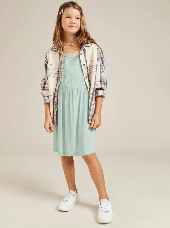 Roxy Dresses and Rompers Girls039 416 Look At Me Now Strappy Dress Blue Surf 8211 Kids Roxy Dresses and Rompers Girls039 416 Look At Me Now Strappy Dress Blue Surf 8211 Kids
