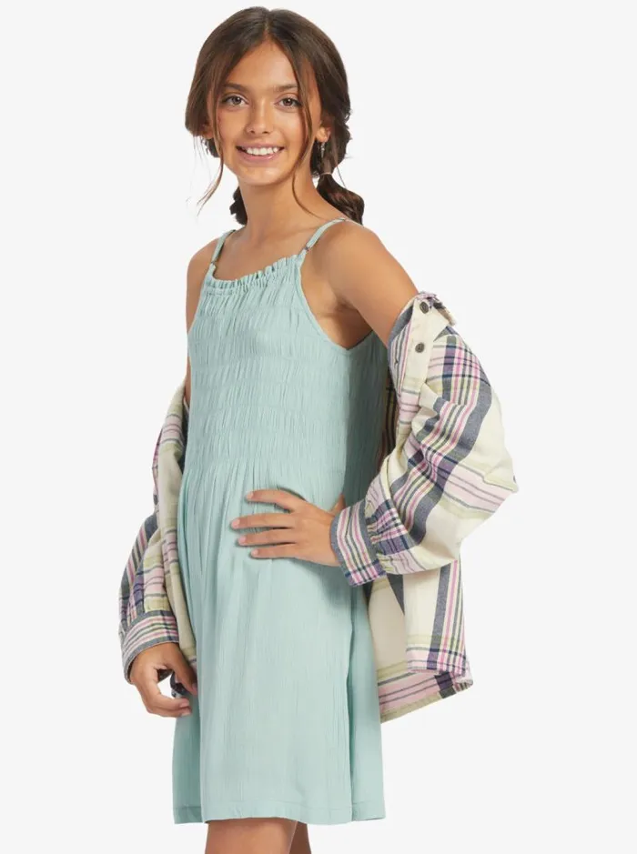 Roxy Dresses and Rompers Girls039 416 Look At Me Now Strappy Dress Blue Surf 8211 Kids Roxy Dresses and Rompers Girls039 416 Look At Me Now Strappy Dress Blue Surf 8211 Kids