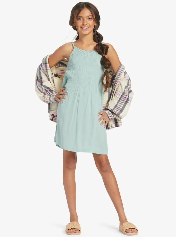 Roxy Dresses and Rompers Girls039 416 Look At Me Now Strappy Dress Blue Surf 8211 Kids Roxy Dresses and Rompers Girls039 416 Look At Me Now Strappy Dress Blue Surf 8211 Kids