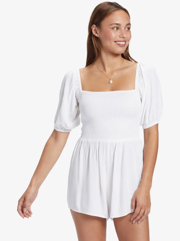Roxy Dresses Barefoot Babe Romper Snow White 8211 Women