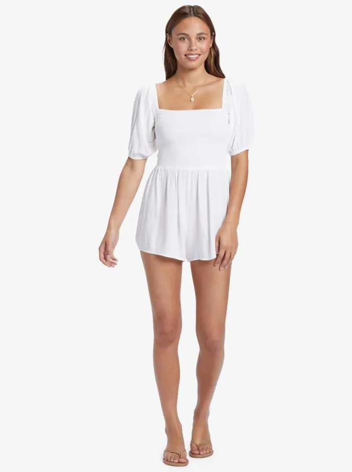 Roxy Dresses Barefoot Babe Romper Snow White 8211 Women Roxy Dresses Barefoot Babe Romper Snow White 8211 Women