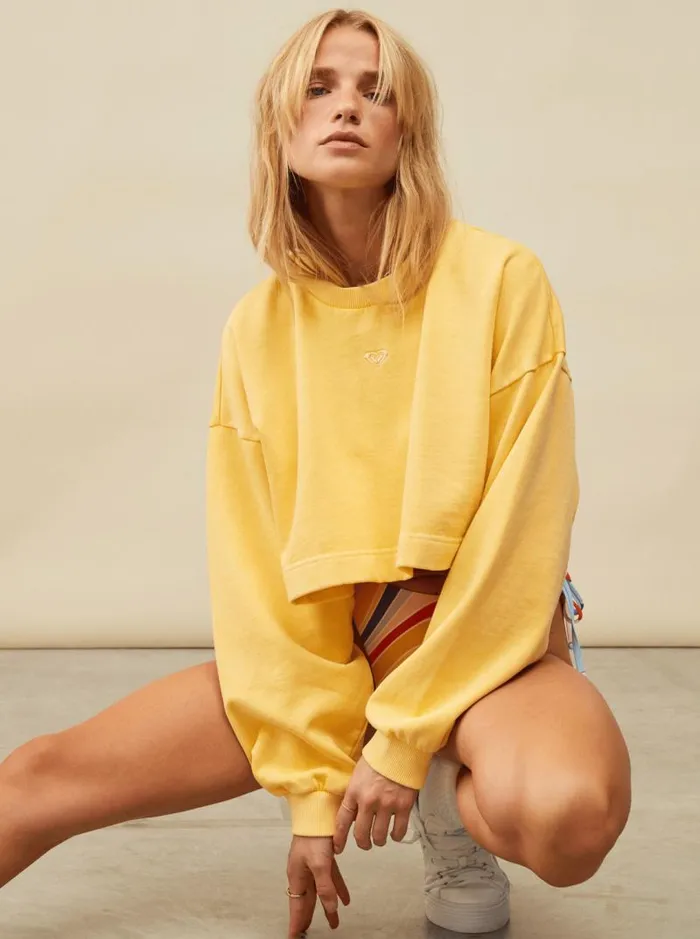 Roxy Fleece and Hoodies Surf Safari Sweatshirt Daylily 8211 Women