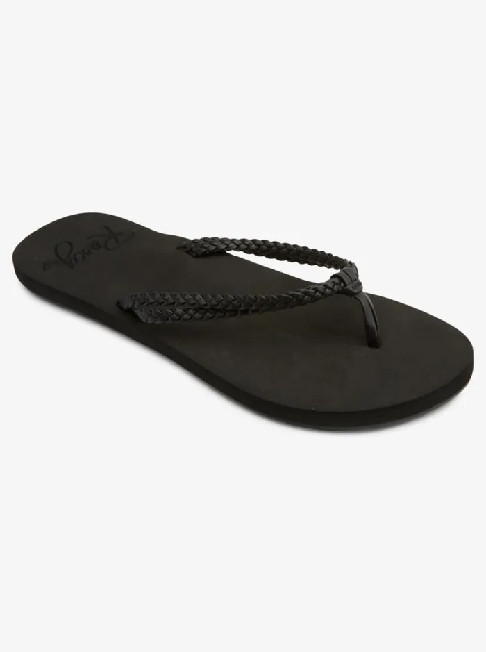 Roxy Flip Flops Costas FlipFlops Black 3 8211 Women