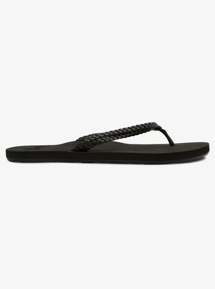 Roxy Flip Flops Costas FlipFlops Black 3 8211 Women Roxy Flip Flops Costas FlipFlops Black 3 8211 Women