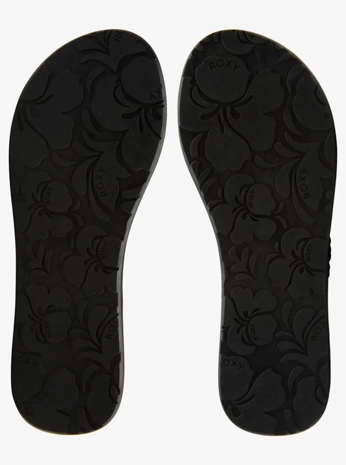 Roxy Flip Flops Costas FlipFlops Black 3 8211 Women Roxy Flip Flops Costas FlipFlops Black 3 8211 Women