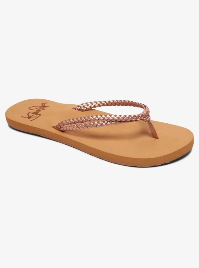 Roxy Flip Flops Costas FlipFlops Rose Gold 8211 Women