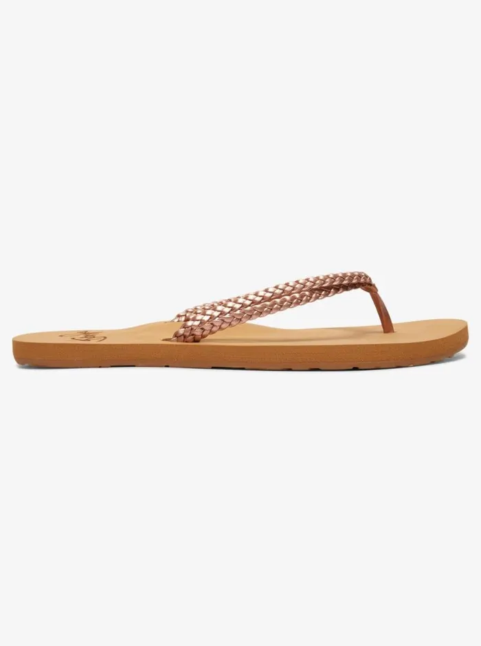 Roxy Flip Flops Costas FlipFlops Rose Gold 8211 Women Roxy Flip Flops Costas FlipFlops Rose Gold 8211 Women