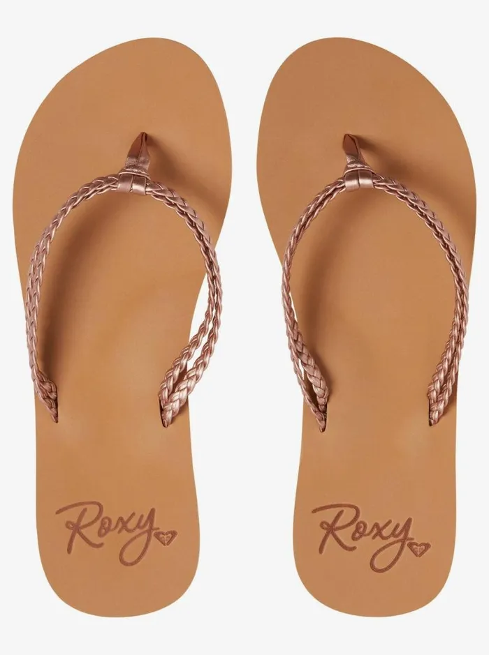 Roxy Flip Flops Costas FlipFlops Rose Gold 8211 Women Roxy Flip Flops Costas FlipFlops Rose Gold 8211 Women