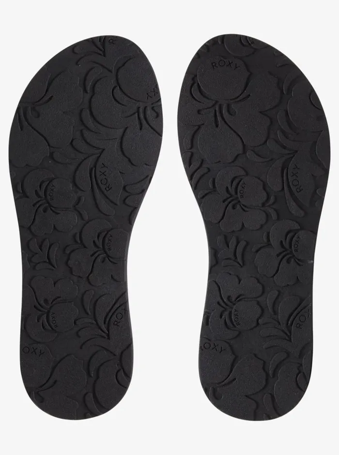 Roxy Flip Flops Porto FlipFlops Black 8211 Women Roxy Flip Flops Porto FlipFlops Black 8211 Women