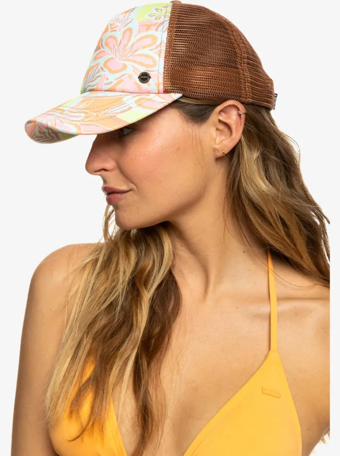 Roxy Hats Beautiful Morning Trucker Hat Mock Orange Roxy Delic 8211 Women Roxy Hats Beautiful Morning Trucker Hat Mock Orange Roxy Delic 8211 Women