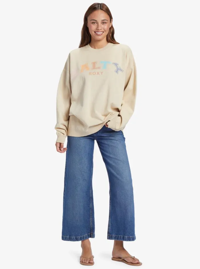 Roxy Jackets Lineup Oversized Hoodie Tapioca 8211 Women