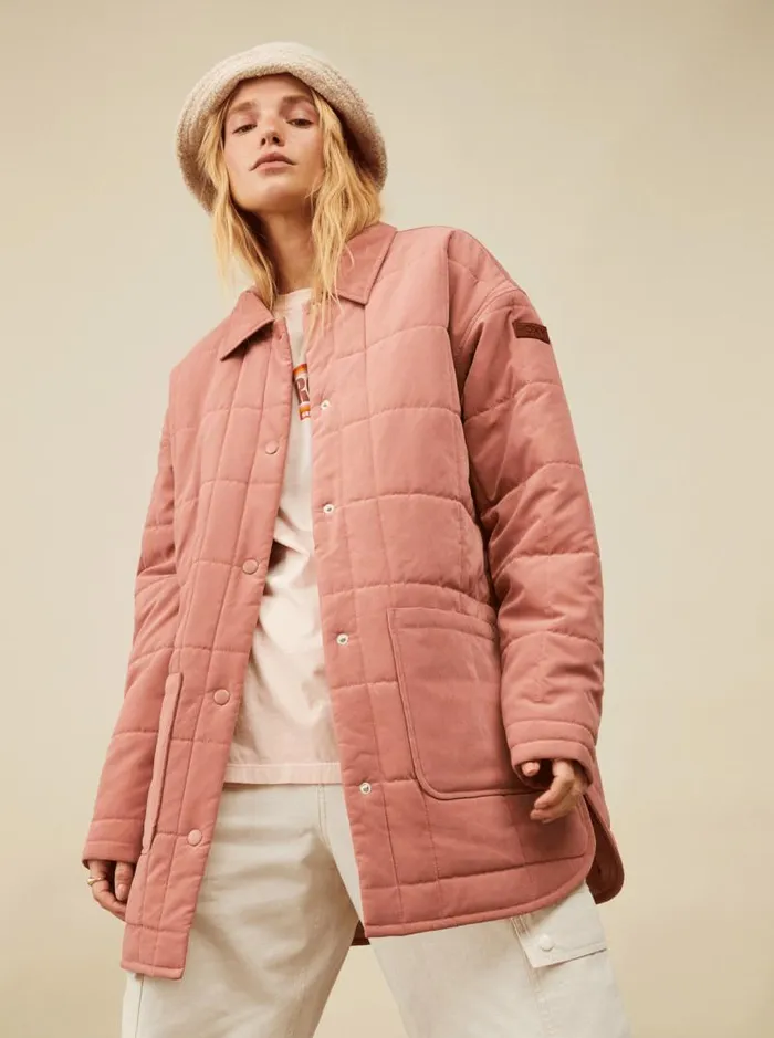 Roxy Jackets Next Up Quilted Jacket Cedar Wood 8211 Women