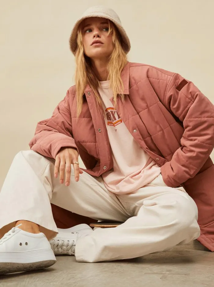 Roxy Jackets Next Up Quilted Jacket Cedar Wood 8211 Women