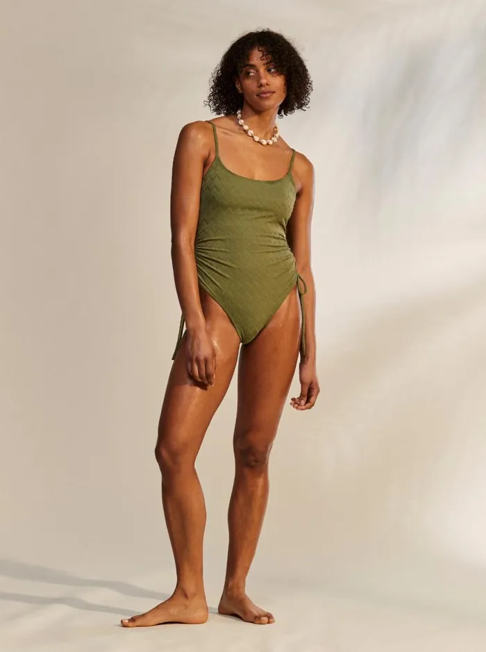 Roxy One Pieces Current Coolness OnePiece Swimsuit Loden Green 8211 Women Roxy One Pieces Current Coolness OnePiece Swimsuit Loden Green 8211 Women