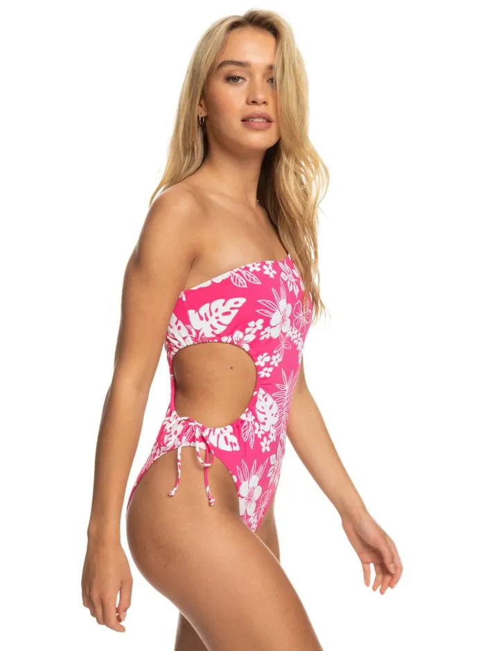 Roxy One Pieces Printed Beach Classics OnePiece Swimsuit Shocking Pink Hello Aloha 8211 Women Roxy One Pieces Printed Beach Classics OnePiece Swimsuit Shocking Pink Hello Aloha 8211 Women