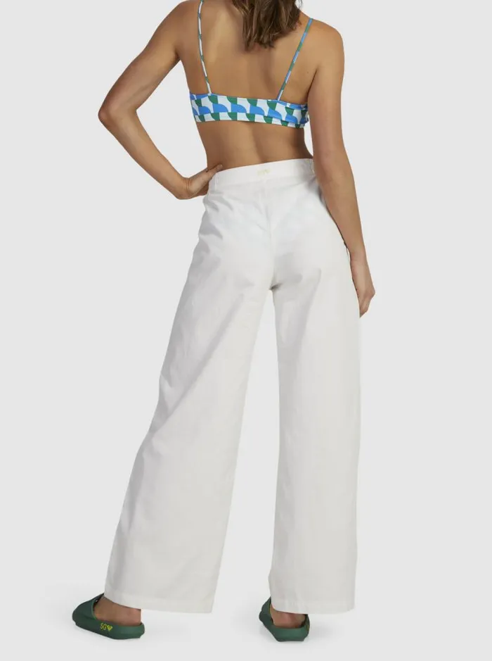 Roxy Pants and Jeans Comfy Palazzo Pants Blanc De Blanc 8211 Women