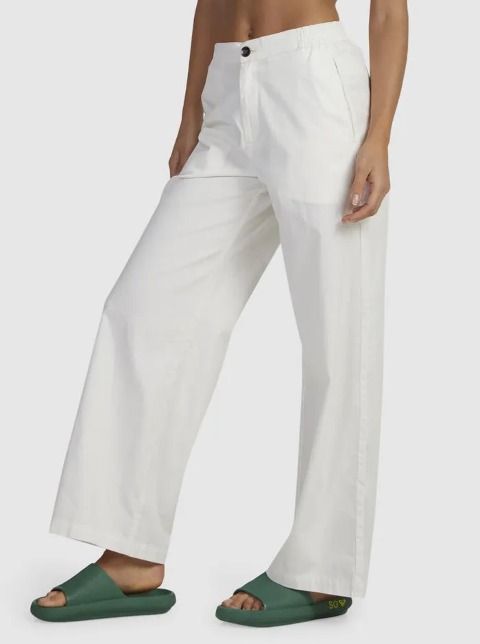 Roxy Pants and Jeans Comfy Palazzo Pants Blanc De Blanc 8211 Women