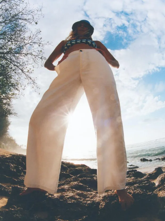 Roxy Pants and Jeans Comfy Palazzo Pants Blanc De Blanc 8211 Women