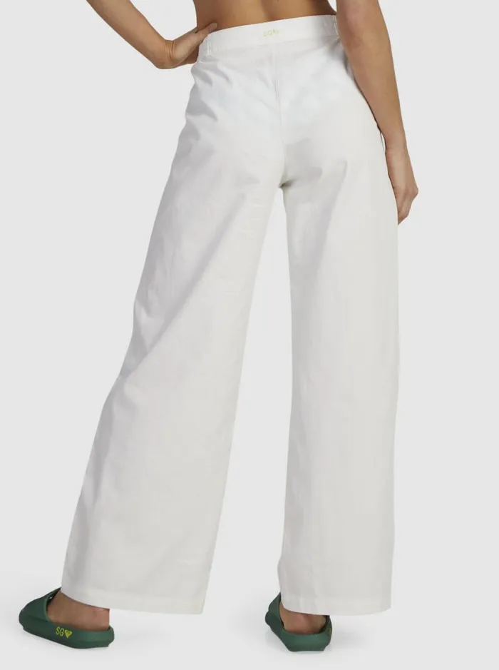 Roxy Pants and Jeans Comfy Palazzo Pants Blanc De Blanc 8211 Women