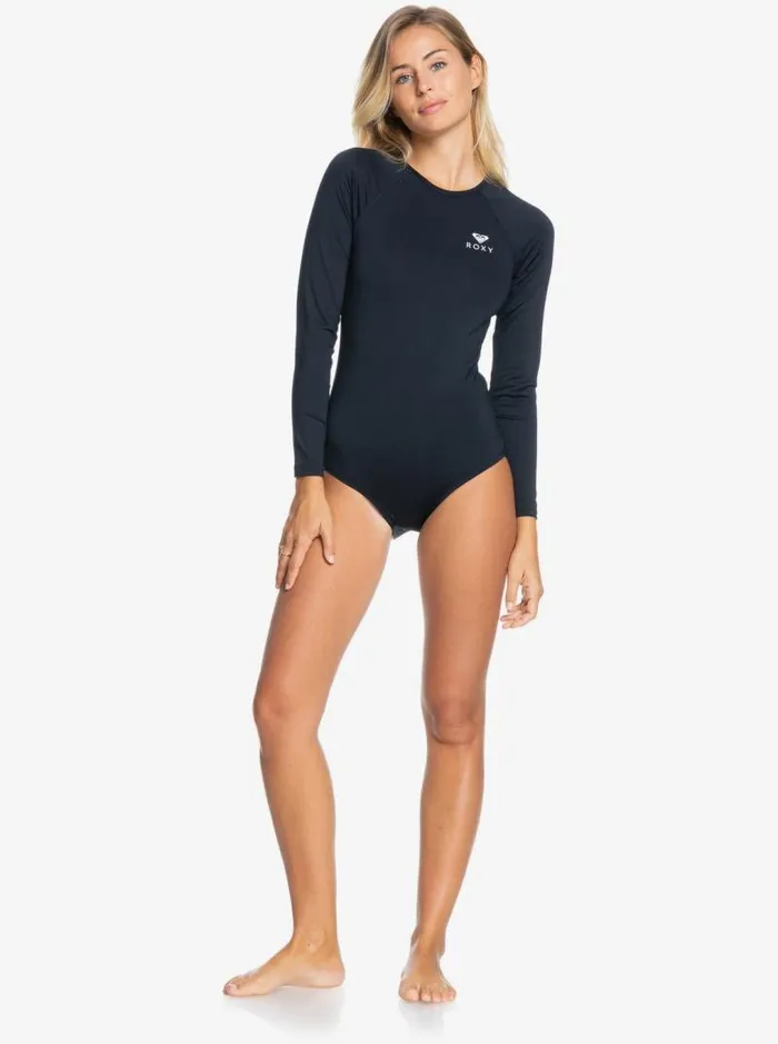 Roxy Rashguards Essentials Long Sleeve OnePiece Swimsuit Anthracite 8211 Women Roxy Rashguards Essentials Long Sleeve OnePiece Swimsuit Anthracite 8211 Women