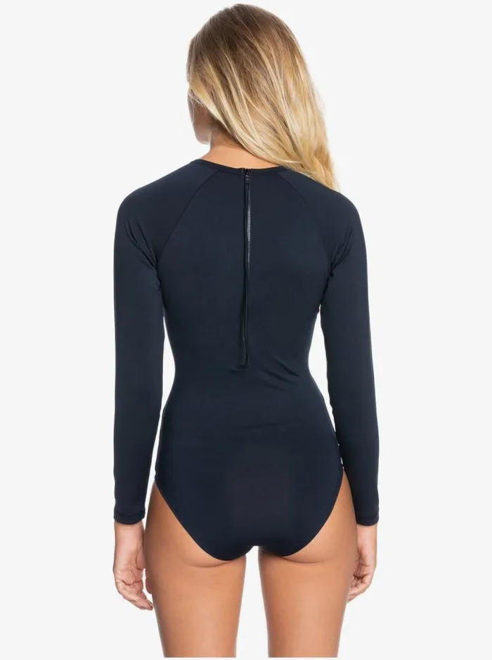 Roxy Rashguards Essentials Long Sleeve OnePiece Swimsuit Anthracite 8211 Women Roxy Rashguards Essentials Long Sleeve OnePiece Swimsuit Anthracite 8211 Women