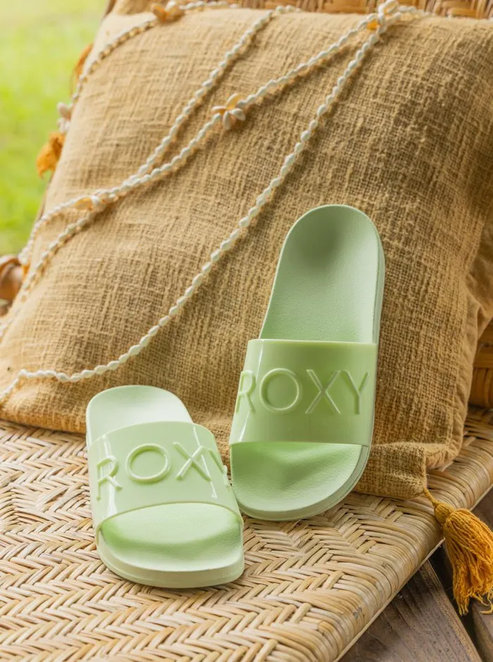 Roxy Sandals Slippy Jelly Sandals Green Tea 8211 Women