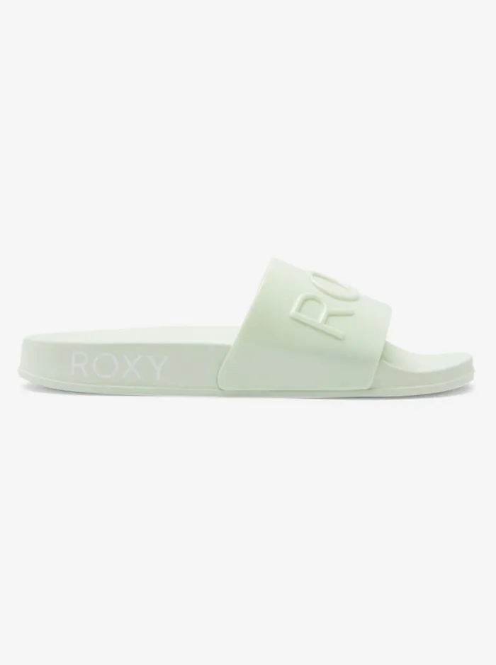 Roxy Sandals Slippy Jelly Sandals Green Tea 8211 Women Roxy Sandals Slippy Jelly Sandals Green Tea 8211 Women