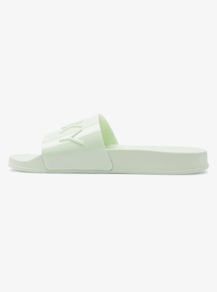 Roxy Sandals Slippy Jelly Sandals Green Tea 8211 Women Roxy Sandals Slippy Jelly Sandals Green Tea 8211 Women
