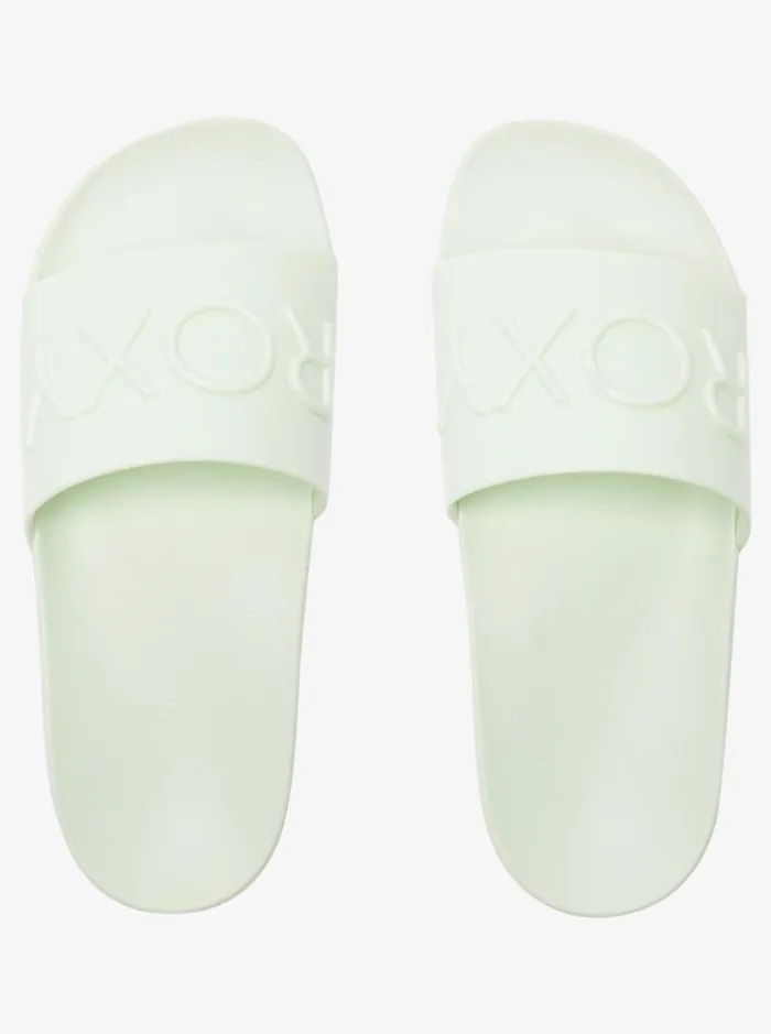 Roxy Sandals Slippy Jelly Sandals Green Tea 8211 Women Roxy Sandals Slippy Jelly Sandals Green Tea 8211 Women