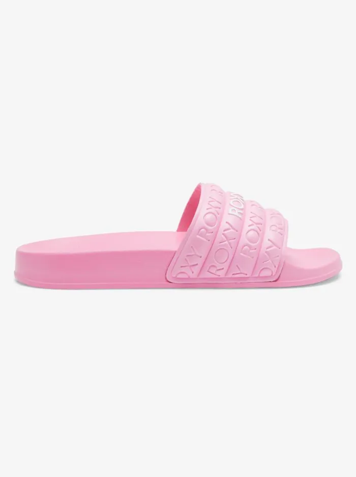 Roxy Sandals Slippy WaterFriendly Sandals Crazy Pink 8211 Women Roxy Sandals Slippy WaterFriendly Sandals Crazy Pink 8211 Women