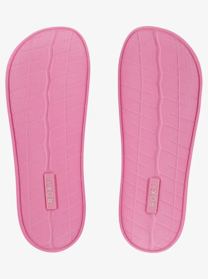 Roxy Sandals Slippy WaterFriendly Sandals Crazy Pink 8211 Women Roxy Sandals Slippy WaterFriendly Sandals Crazy Pink 8211 Women