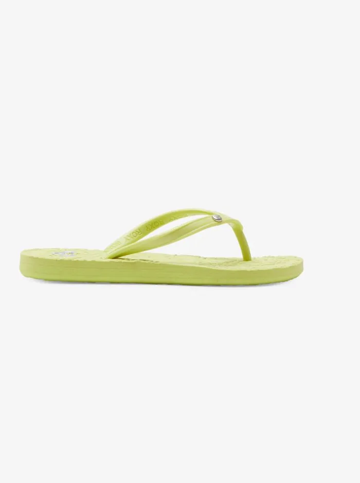 Roxy Shoes and Sandals Girl039s 416 Antilles FlipFlops Lime Green 8211 Kids Roxy Shoes and Sandals Girl039s 416 Antilles FlipFlops Lime Green 8211 Kids