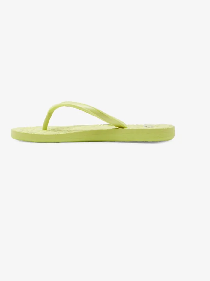 Roxy Shoes and Sandals Girl039s 416 Antilles FlipFlops Lime Green 8211 Kids Roxy Shoes and Sandals Girl039s 416 Antilles FlipFlops Lime Green 8211 Kids