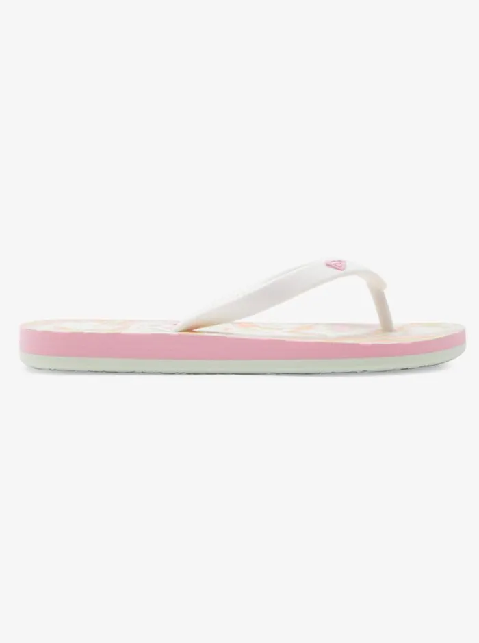 Roxy Shoes and Sandals Girl039s 416 Tahiti FlipFlops Greenpink 8211 Kids Roxy Shoes and Sandals Girl039s 416 Tahiti FlipFlops Greenpink 8211 Kids