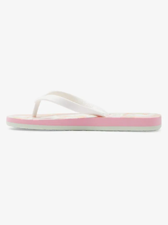 Roxy Shoes and Sandals Girl039s 416 Tahiti FlipFlops Greenpink 8211 Kids Roxy Shoes and Sandals Girl039s 416 Tahiti FlipFlops Greenpink 8211 Kids
